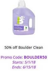 50% off Boulder Clean with code BOULDER50. Valid through 6/15